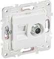 Розетка двойная TV+RJ45 кат.5E SKANDY SK-A14W арктич. бел. IEK SK-AK20-1-K01 1835932 - фото 16612661