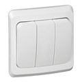 Выключатель 3-кл. СП Этюд 10А IP20 бел. SE BC10-003B 87921 - фото 16612849