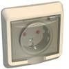 Розетка 1-м СП Этюд 16А IP44 250В с заземл. защ. шторки крем. SE PC16-044K 87983 - фото 16612852