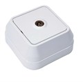 Розетка телевизионная TV 1-м ОП 16А IP20 бел. Makel 45107 47000 - фото 16613029