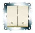 Переключатель 2-кл. 1мод. СП Cosmo 10А IP20 (сх. 6) механизм крем. ABB 619-010300-211 392691 - фото 16614286
