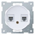 Розетка компьютерная 2-м СП Florence RJ45 кат.5E механизм бел. (1E20901300) OneKeyElectro 2172772 467458 - фото 16614673