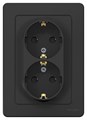 Розетка 2-м СП Blanca 16А IP20 250В с заземл. защ. шторки антрацит SE BLNRS001126 1210384 - фото 16614697