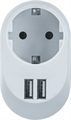 Адаптер 1-м 61 454 NAD-USB01-1E-C-WH + 2хUSB 3.4А с заземл. Navigator 61454 493929 - фото 16614841