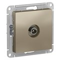 Розетка телевизионная проходная TV AtlasDesign 4дБ механизм шампань SE ATN000592 1240345 - фото 16614995
