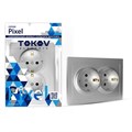 Розетка 2-м СП Pixel 16А IP20 с заземл. защ. шторки в сборе алюм. TOKOV ELECTRIC TKE-PX-R2FZSF-C03 1792272 - фото 16616938