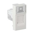Розетка компьютерная 1-м RJ45 1А IP20 45х22.5 модульная бел. Ruvinil АДЛ 13-902 451399 - фото 16618988
