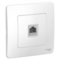 Розетка компьютерная 1-м СП Blanca RJ45 кат.5E бел. SE BLNIS045001 1210268 - фото 16619094