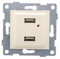 Розетка USB 2-м СП Ugra механизм беж. GUSI С11USB2-003 543339 - фото 16619698