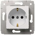 Розетка 1-м СП Cariva 16А IP20 250В 2P+E с заземл. немецк. стандарт механизм бел. Leg 773659 61765 - фото 16621716