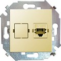 Розетка компьютерная СП Simon 15 RJ45 кат.5E Systimax механизм сл. кость Simon 1591598-031 261171 - фото 16622592