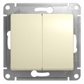 Переключатель проходной 2-кл. СП Glossa 10А IP20 (сх. 6/2) 10AX механизм беж. SE GSL000265 275228 - фото 16622727