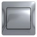 Выключатель 1-кл. СП Glossa 10А IP20 (сх. 1) 10AX в сборе алюм. SE GSL000312 1063733 - фото 16622791
