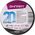 Изолента ПВХ 19мм (рул.20м) 71 690 OIT-B19-20/BL черн. ОНЛАЙТ 71690 462384 - фото 16623529