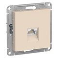 Розетка компьютерная 1-м AtlasDesign RJ45 кат.5E механизм беж. SE ATN000283 1240211 - фото 16623888