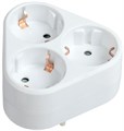 Разветвитель 3-м 16А IP20 Т-01/03 2P+PE треугольн. бел. IEK WTP10-16-03-Z-K01 1317793 - фото 16624311