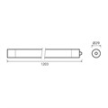 Светильник светодиодный 1203х29х29мм 24Вт 6500К 2500лм IP65 COMPACT линейный матов. GAUSS 143424324 1790413 - фото 16625827