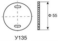 Бирка кабельная маркировочная У-135 (круг) (уп.100шт) Михнево 019019 253835 - фото 16626970