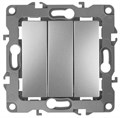 Выключатель 3-кл. СП Эра12 12-1107-03 10А IP20 250В 10AX механизм алюм. Эра Б0014671 1193528 - фото 16627809