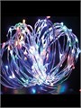 Гирлянда светодиодная "Разноцветные нити" 10м 100LED в виде капель 220В Космос KOCNL-EL150 435034 - фото 16627819