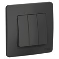 Выключатель 3-кл. СП Blanca 10А IP20 (сх. 1+1+1) 250В антрацит SE BLNVS100506 1210373 - фото 16627988