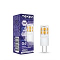 Лампа светодиодная 3Вт Capsule 4000К G4 220-240В TOKOV ELECTRIC TKE-G4-3-4K 1660428 - фото 16629769