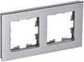 Рамка 2-м BRITE РУ-2-1-БрА металл алюм. IEK BR-M22-M-K47 1679804 - фото 16629824