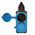 Колодка удлинителя 2-м с заземл. 16А IP44 каучук син. TOKOV TKE-C08-KK2-Z 1761979 - фото 16630156