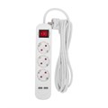 Удлинитель 3х3м с заземл. STANDARD 2хUSB 3х1кв.мм с выкл. бел. Rexant 13-4016 1769835 - фото 16630189