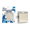 Розетка 1-м СП Pixel 16А IP20 с заземл. защ. шторки с крышкой механизм беж. TOKOV ELECTRIC TKE-PX-R1ZSW1-C02 1792241 - фото 16630338