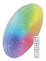 Светильник светодиодный PREMIUM FROST-RGB 75Вт 230В 3000-6500К 4400лм IP40 495х85мм настенно-потолоч. управляемый с пультом ДУ с RGB подсветкой КОСМОС KSFrosRGB75W 1851218 - фото 16630548