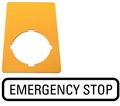 Знак аварийная остановка 50х33мм M22-XZK-GB99 желт. EATON 216472 372350 - фото 16632006