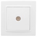 Розетка телевизионная TV 1-м СП Минск 5-862МГц 75Ом бел. Basic EKF ERA00-027-10 453855 - фото 16632332