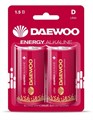 Элемент питания алкалиновый D/LR20 1.5В Energy Alkaline 2021 BL-2 (уп.2шт) DAEWOO 5030022 1588745 - фото 16633775