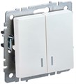 Выключатель 2-кл. СП BRITE ВС10-2-1-БрЖ 10А с индик. механизм жемчуж. IEK BR-V20-1-10-K36 1623719 - фото 16634013
