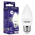 Лампа светодиодная 10Вт С37 3000К Е27 176-264В TOKOV ELECTRIC TKE-C37-E27-10-3K 1660405 - фото 16634152