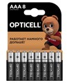 Элемент питания алкалиновый AAA/LR03 (блист. 8шт) Basic Opticell 5051009 1789757 - фото 16634685