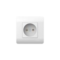 Розетка NEW3-E 16А без заземл. защ. шторки бел. CHINT 431536 1811750 - фото 16634795