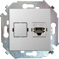 Розетка компьютерная СП Simon 15 RJ45 кат.5E Systimax механизм бел. Simon 1591598-030 261170 - фото 16650543