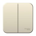 Выключатель 2-кл. ОП Blanca 10А IP20 (сх. 5) 250В с изолир. пластиной молочн. SE BLNVA105012 1210501 - фото 16652821