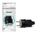 Вилка прямая 16А 250В с заземл. черн. TOKOV ELECTRIC TKL-PLZ-C05 1745034 - фото 16663721