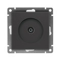 Розетка телевизионная TV 1-м СП Афина механизм графит Universal A0027-Gr 1734459 - фото 16663779
