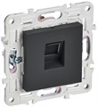 Розетка компьютерная RJ45 кат.5E SKANDY SK-K01G графит IEK SK-K10-1-K53 1835957 - фото 16665072