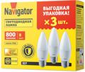 Лампа светодиодная 95 322 NLL-C37-8-230-2.7K-E27-FR-PACK3 NAVIGATOR 95322 1924363 - фото 16665307