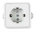 Розетка 1-м AQUA 3113 защ. шторки с заземл. п/герм. бел. ASD / IN HOME 4690612003450 464645 - фото 16665357