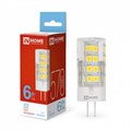 Лампа светодиодная LED-JCD 6Вт капсульная прозрачная 6500К холод. бел. G4 570лм 230В IN HOME 4690612036168 1513198 - фото 16666378