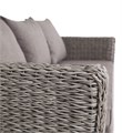 "Капучино" диван из искусственного ротанга (гиацинт) трехместный, цвет серый YH-C3130W-3 TW gray - фото 16667289