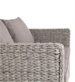 "Капучино" диван из искусственного ротанга (гиацинт) трехместный, цвет серый YH-C3130W-3 TW gray - фото 16667290