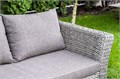 "Капучино" диван из искусственного ротанга (гиацинт) трехместный, цвет серый YH-C3130W-3 TW gray - фото 16667299