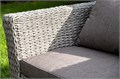 "Капучино" диван из искусственного ротанга (гиацинт) трехместный, цвет серый YH-C3130W-3 TW gray - фото 16667304